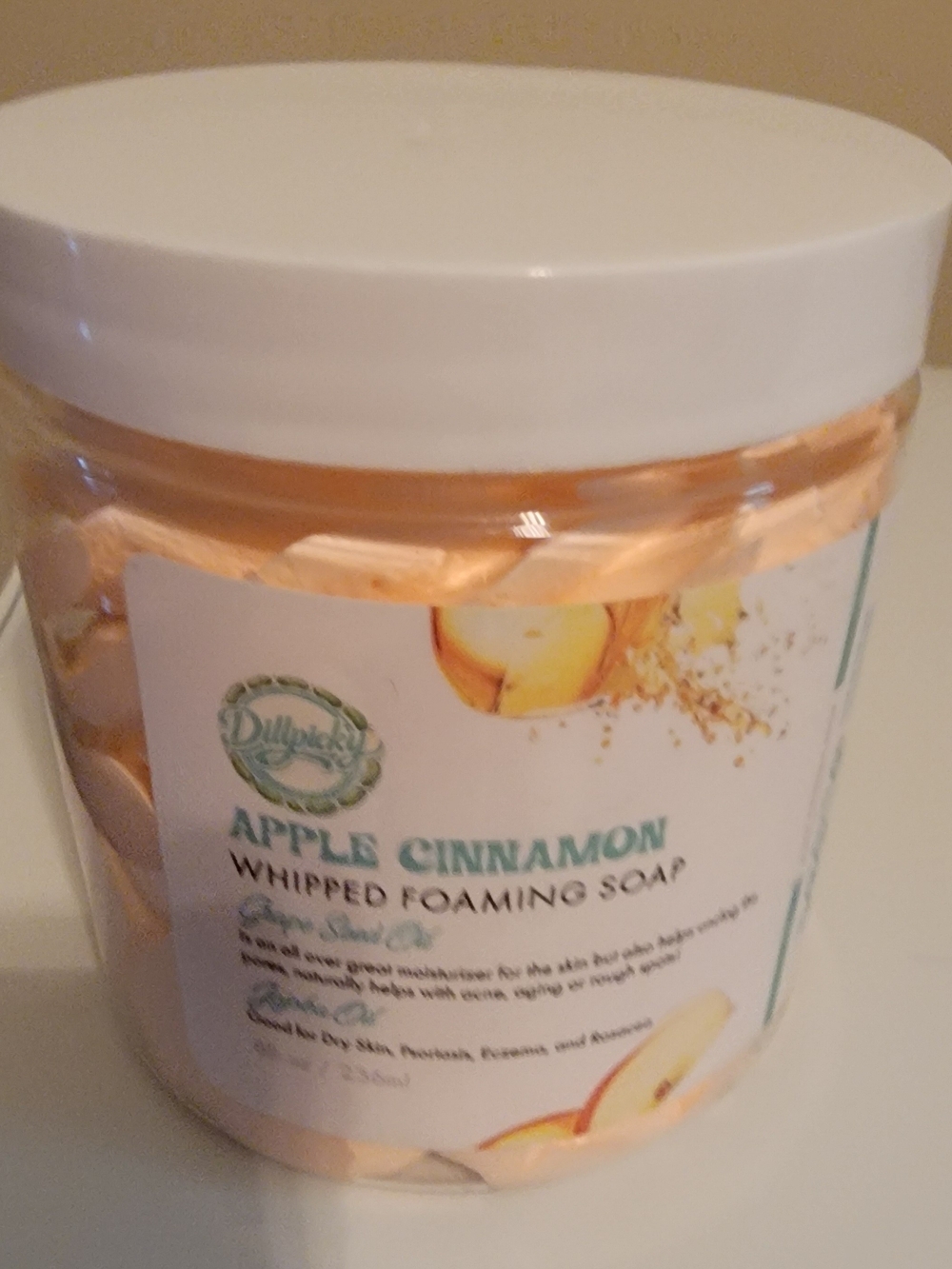 Apple Cinnamon Whipped Foaming Soap.